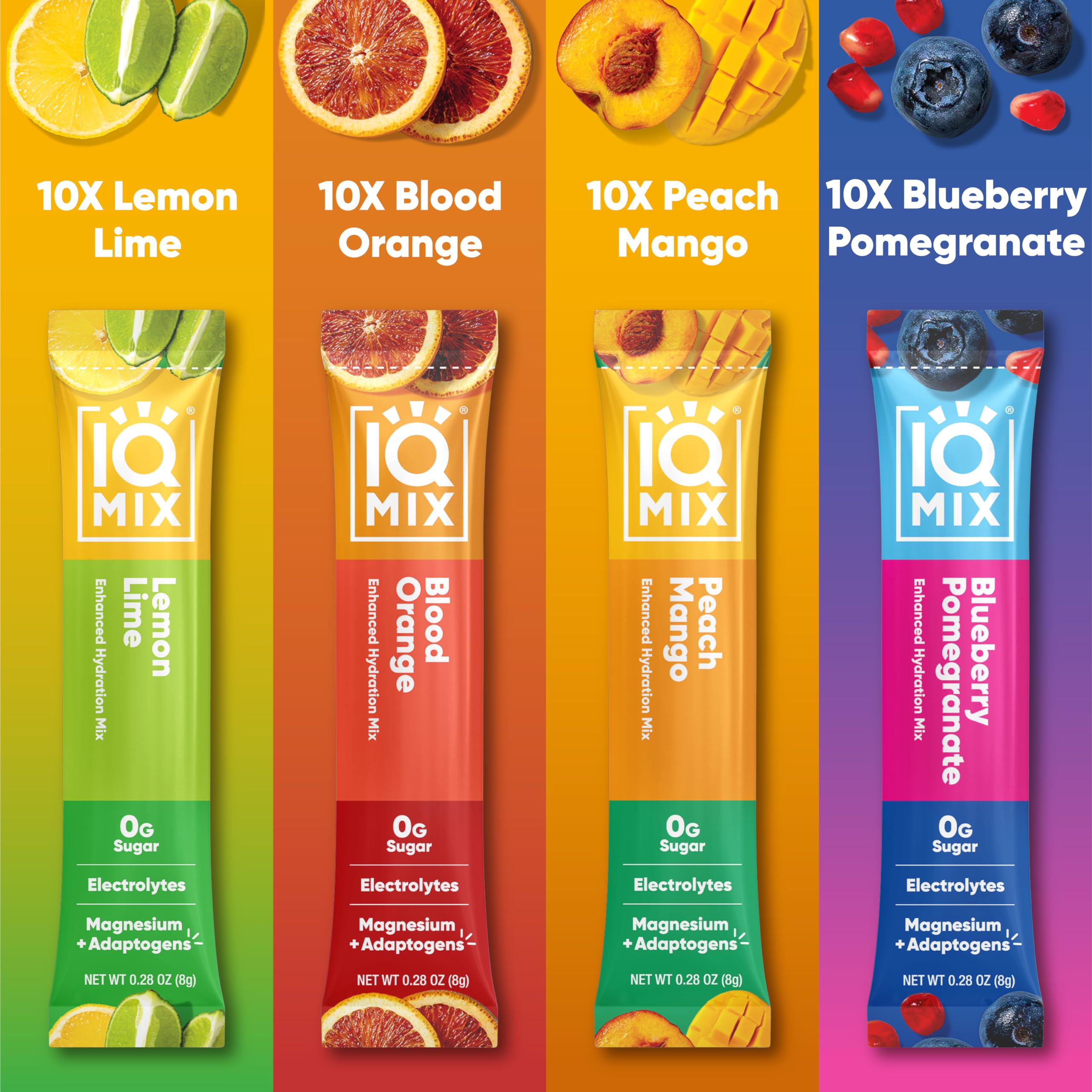 IQMIX sachet sans sucre, format pratique pour hydrater en déplacement.