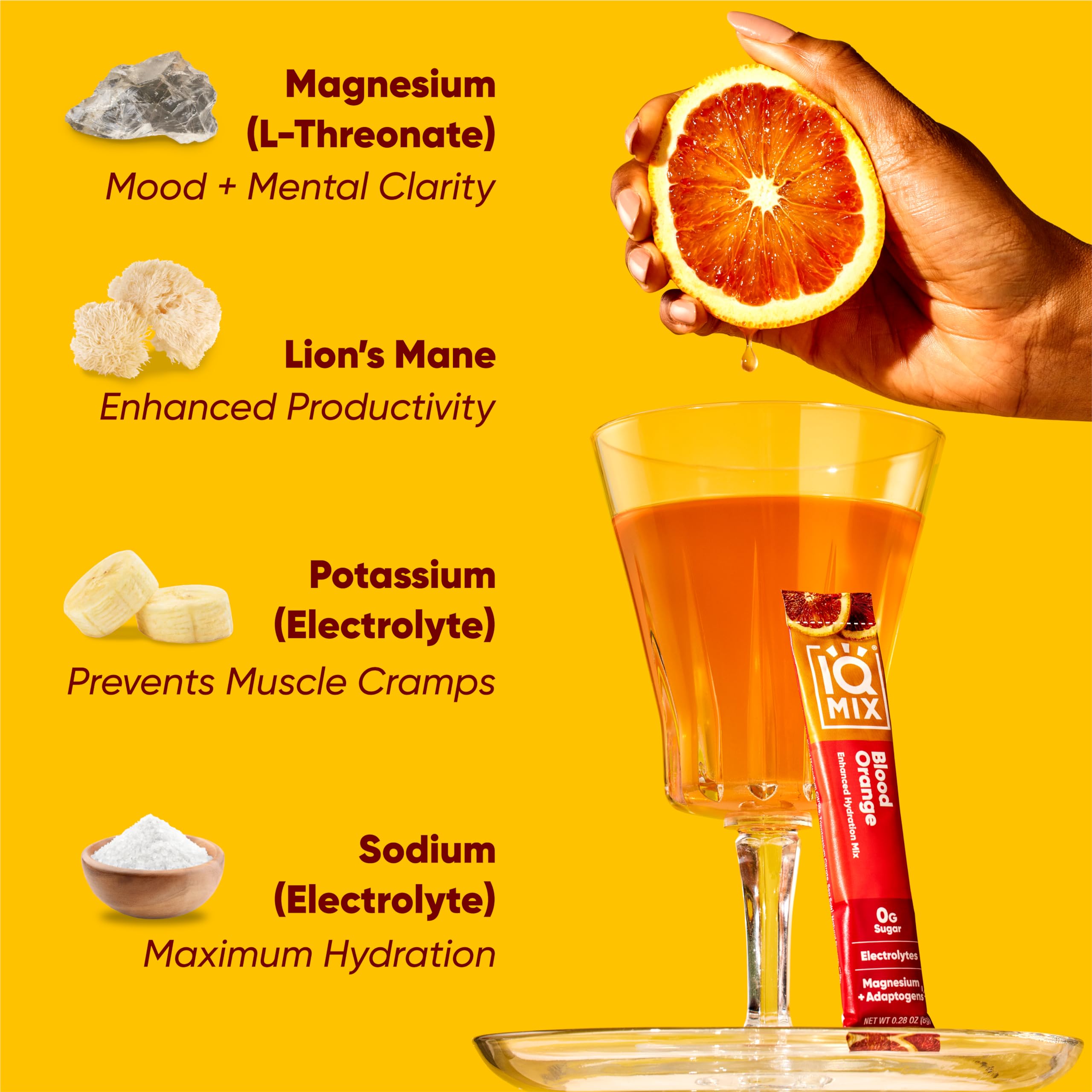 IQBAR IQMIX sans sucre et calories faibles, adapté au keto et végan.