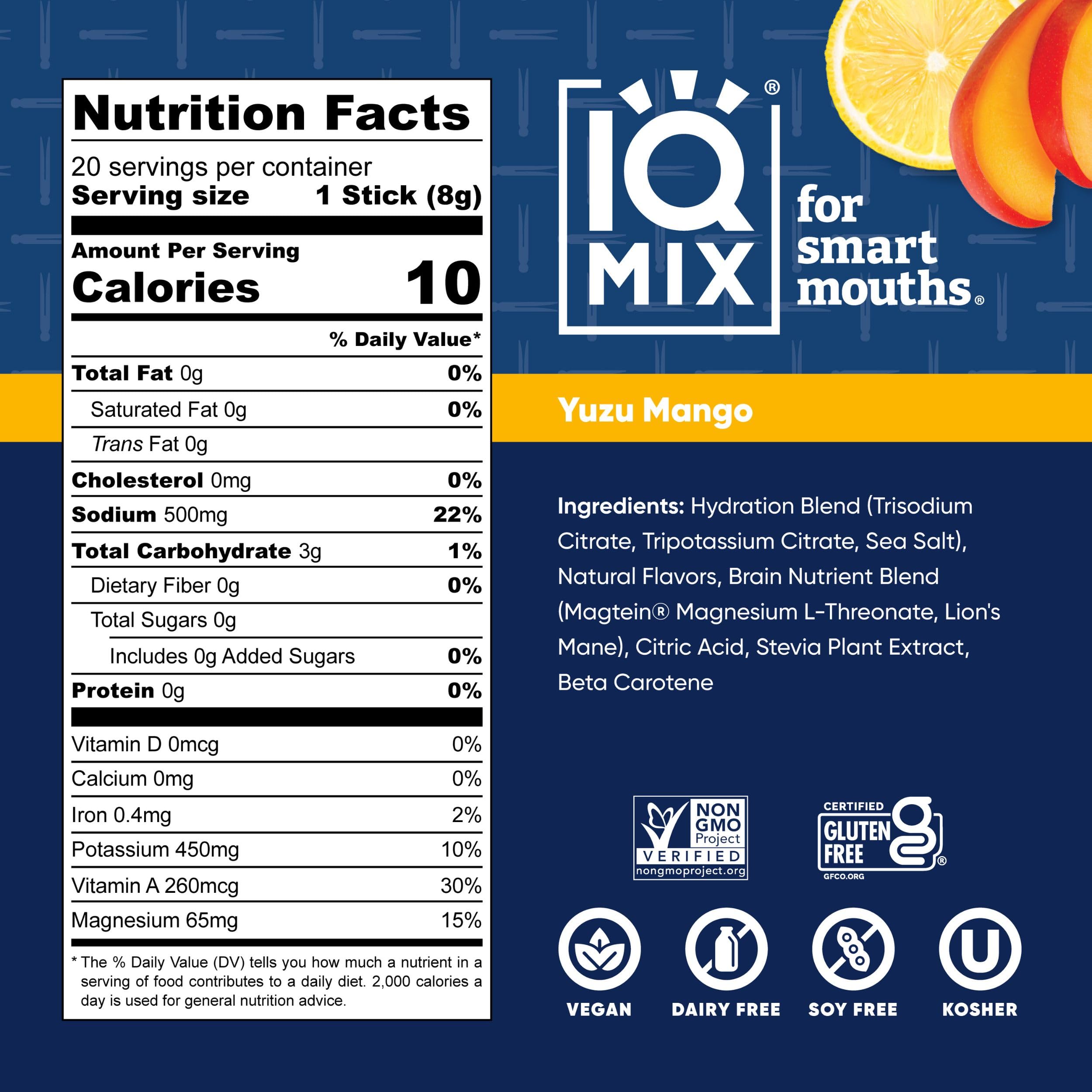 Sachet sans sucre pour hydratation légère adaptée au régime keto.