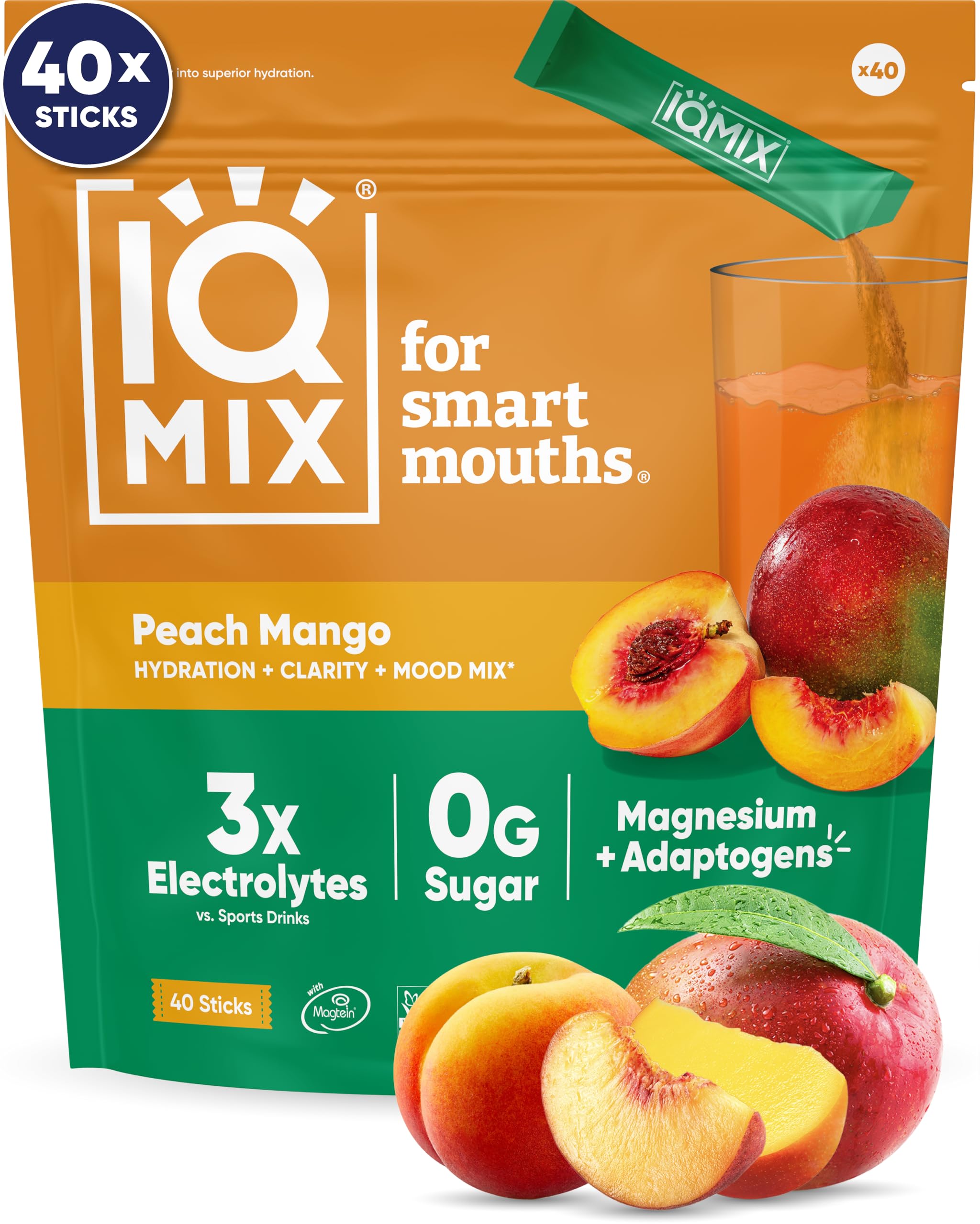 IQMIX hydratation électrolyte en poudre pour énergie rapide et clarté mentale