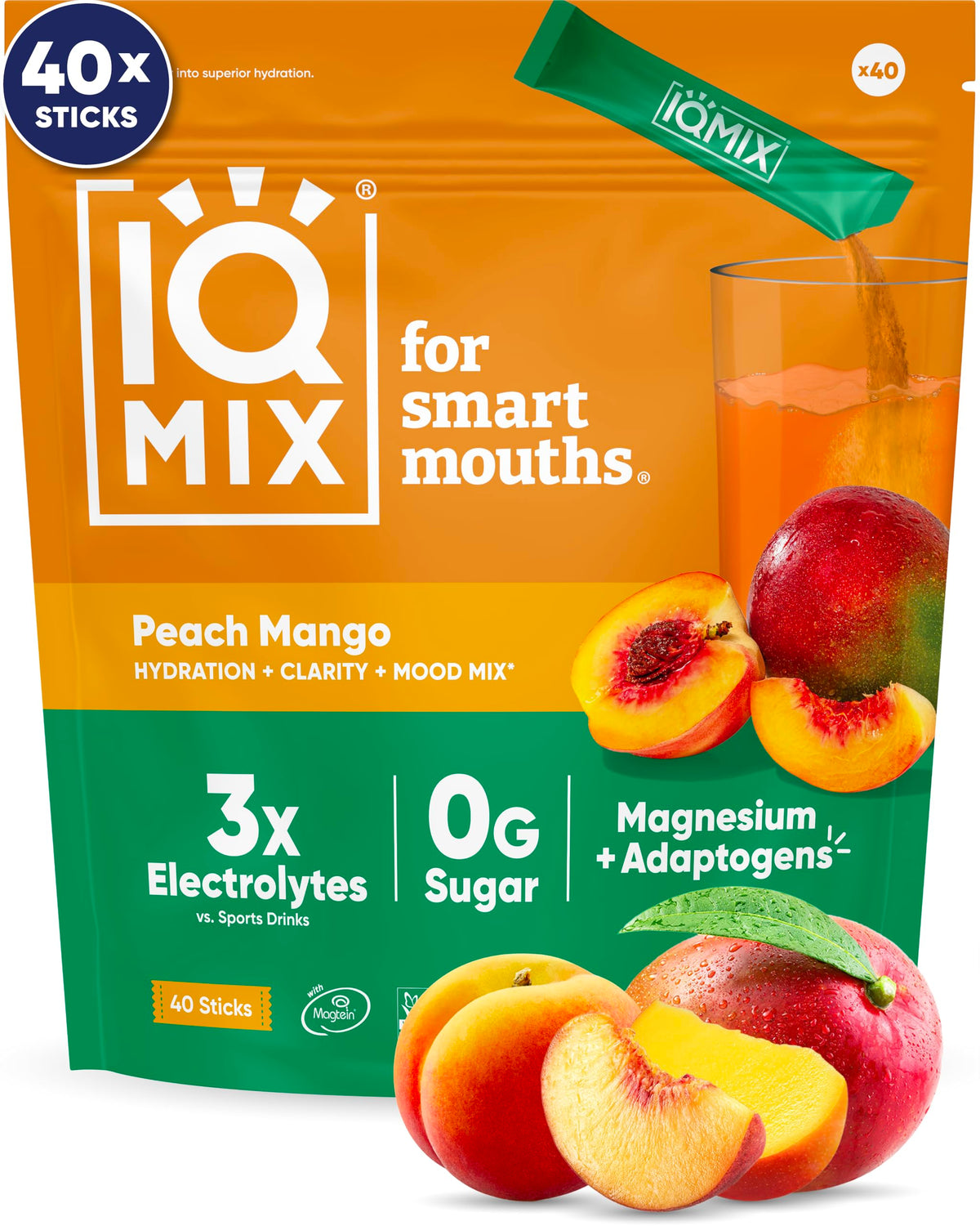 IQMIX hydratation électrolyte en poudre pour énergie rapide et clarté mentale