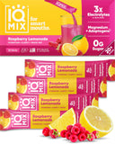 IQMIX hydratation poudre framboise citron, rafraîchissement après l’effort.