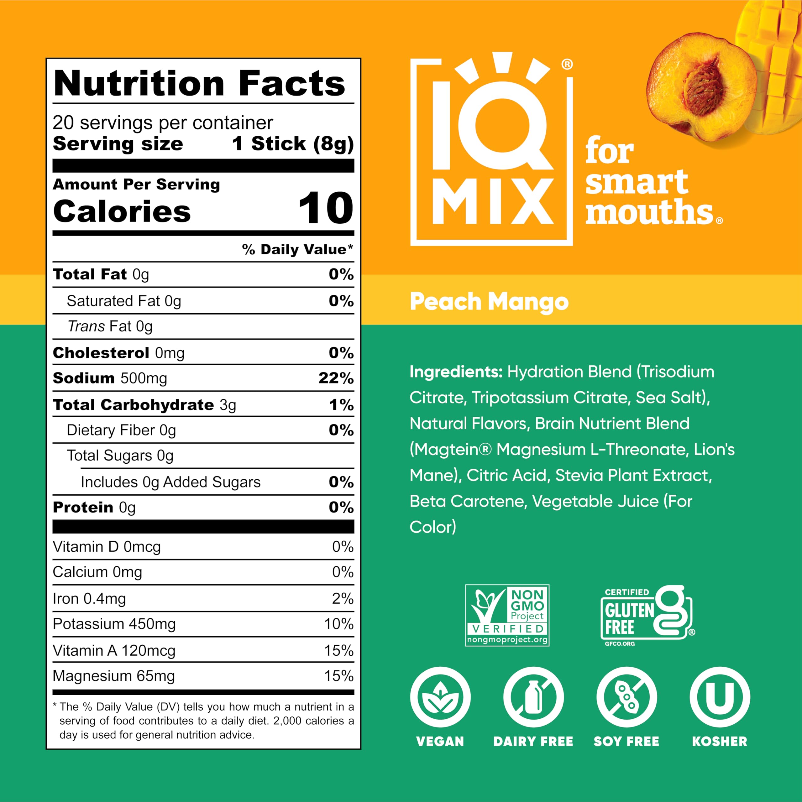 IQMIX Hydration myrtille grenade: goût fruité et clarté mentale.