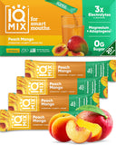 IQMIX Hydration pêche mangue: boisson électrolyte hydratante et énergie soutenue.
