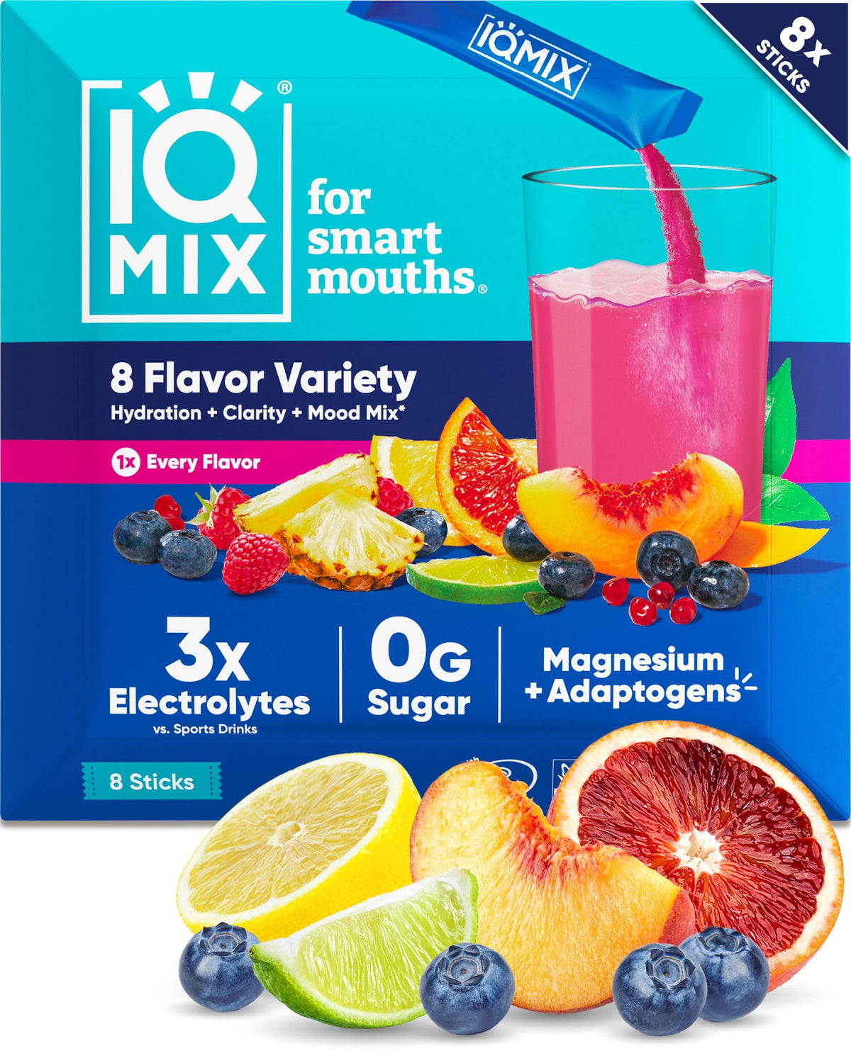 IQMIX sachets hydratation rapide pour énergie et concentration