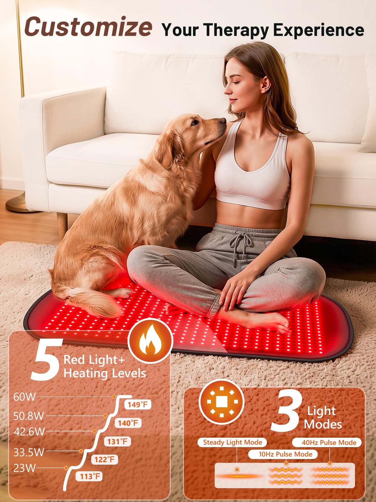 Tapis IRELEX abdomen et épaules, confort quotidien et détente
