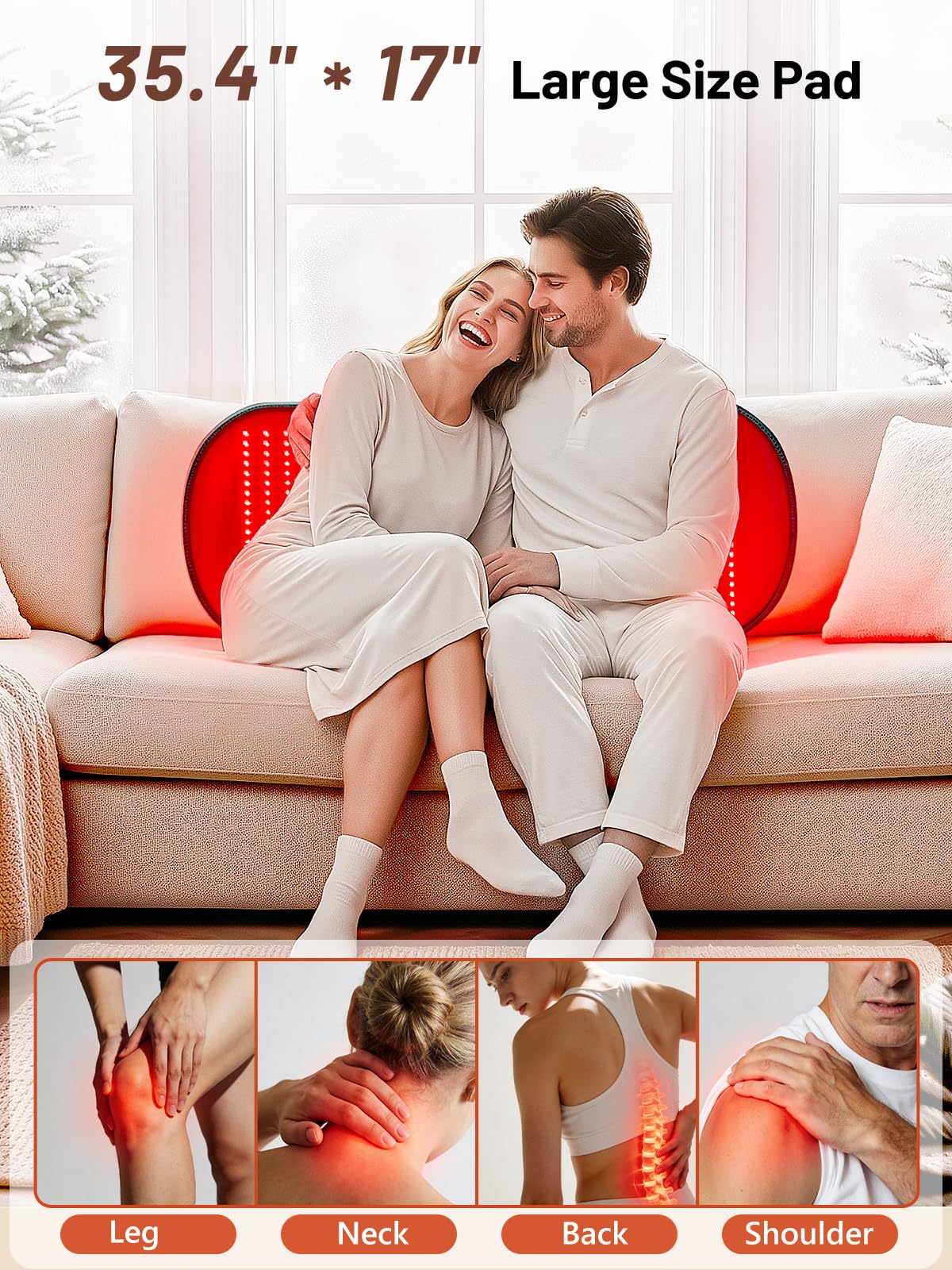 Tapis IRELEX thérapie lumière rouge corps entier, couverture étendue pour grandes zones