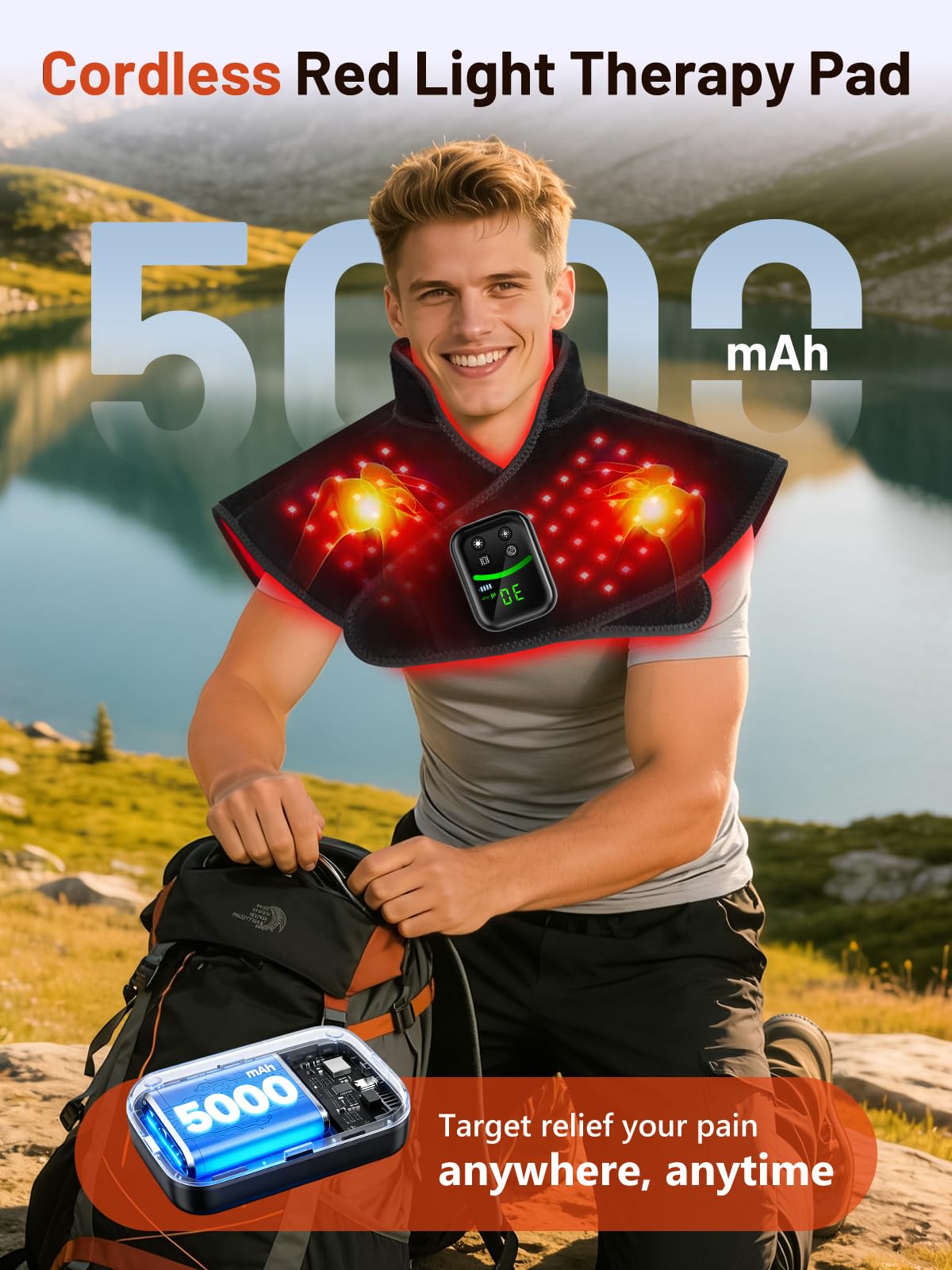 IRELEX Pad: lumière infrarouge 850nm pour une pénétration douce.