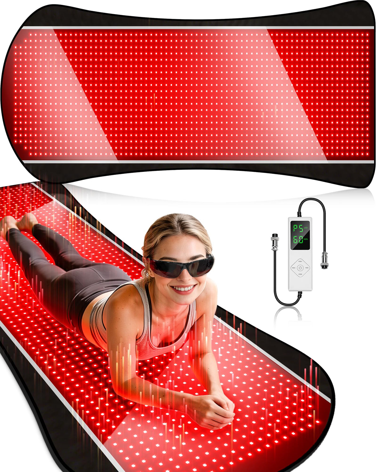 IRELEX Tapis luminothérapie rouge – couverture corporelle complète pour récupération potentielle