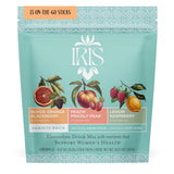 Iris boisson électrolytique hormonale en sachet pour hydratation ciblée.
