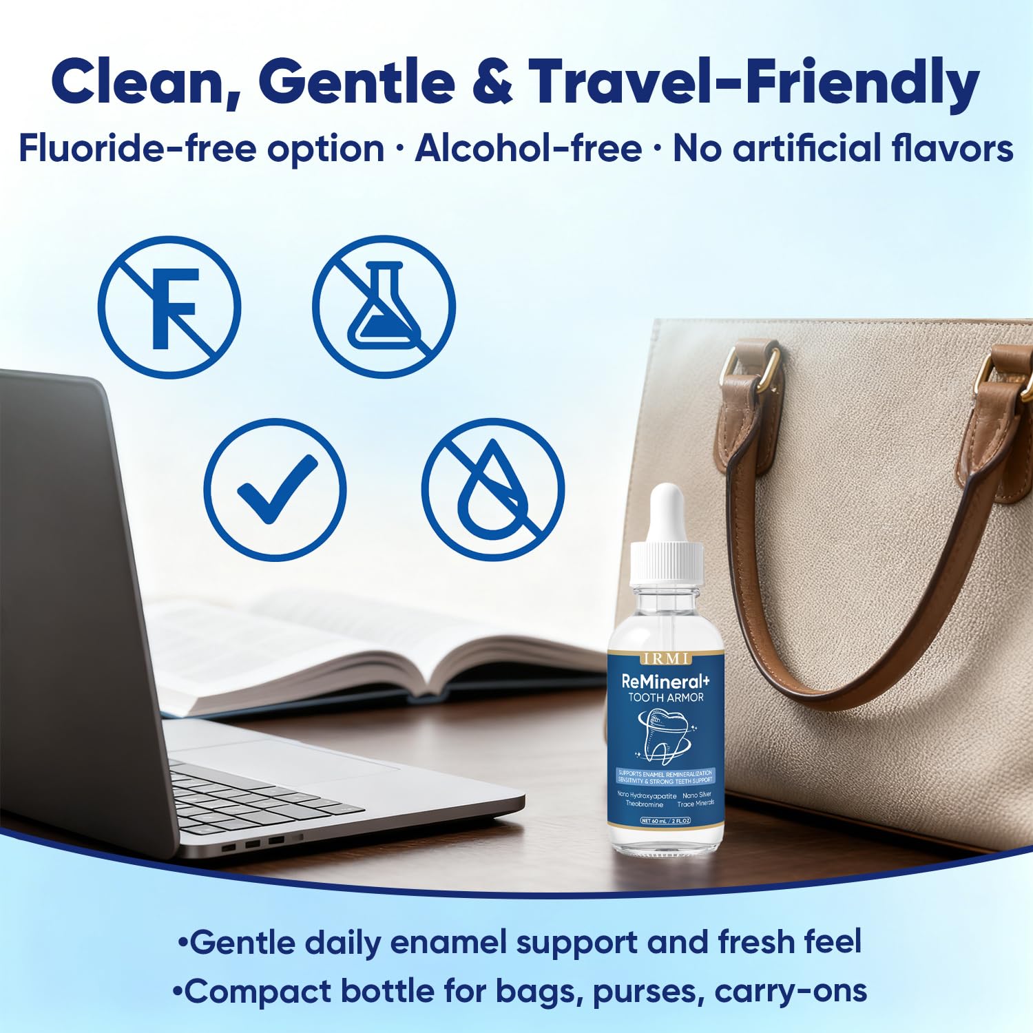 IRMI Irmi Dental Care Drops – emballage élégant, marque visible pour une routine sûre