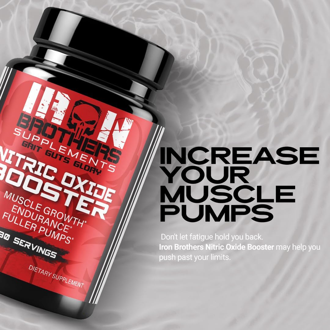 Iron Brothers Supplements L-Arginine-L-Citrulline : ingrédients clés pour le soutien musculaire.