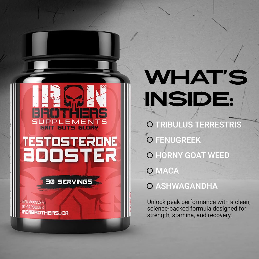 Iron Brothers Supplements Testostérone Support – Salle de sport: prêt pour vos séances