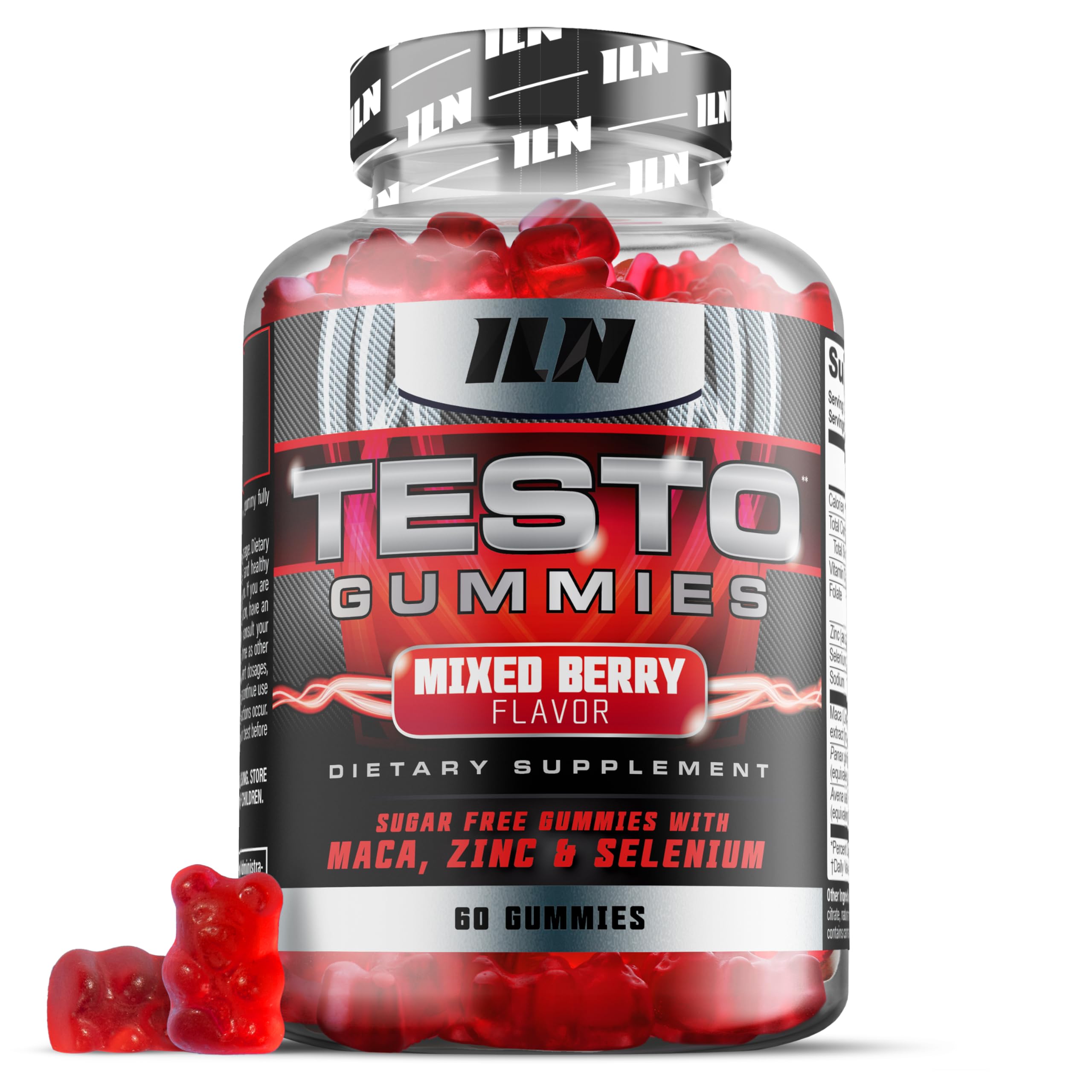 TestoGummies d'Iron Labs Nutrition en bouteille, soutien potentiel pendant l'entraînement.