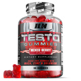 TestoGummies d'Iron Labs Nutrition en bouteille, soutien potentiel pendant l'entraînement.