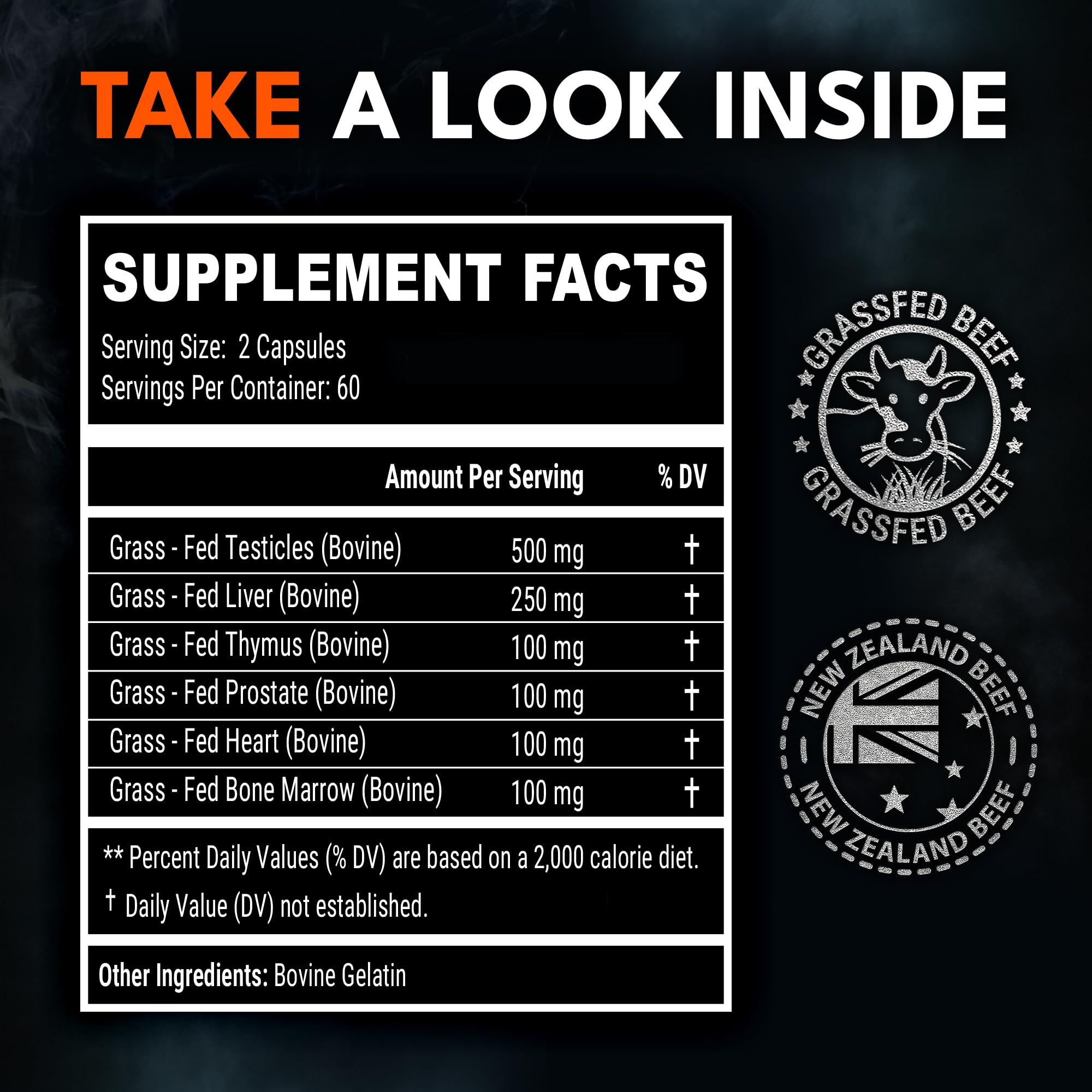 Ironclad Nutrition complexe glandulaire, bœuf entier, facilité quotidienne