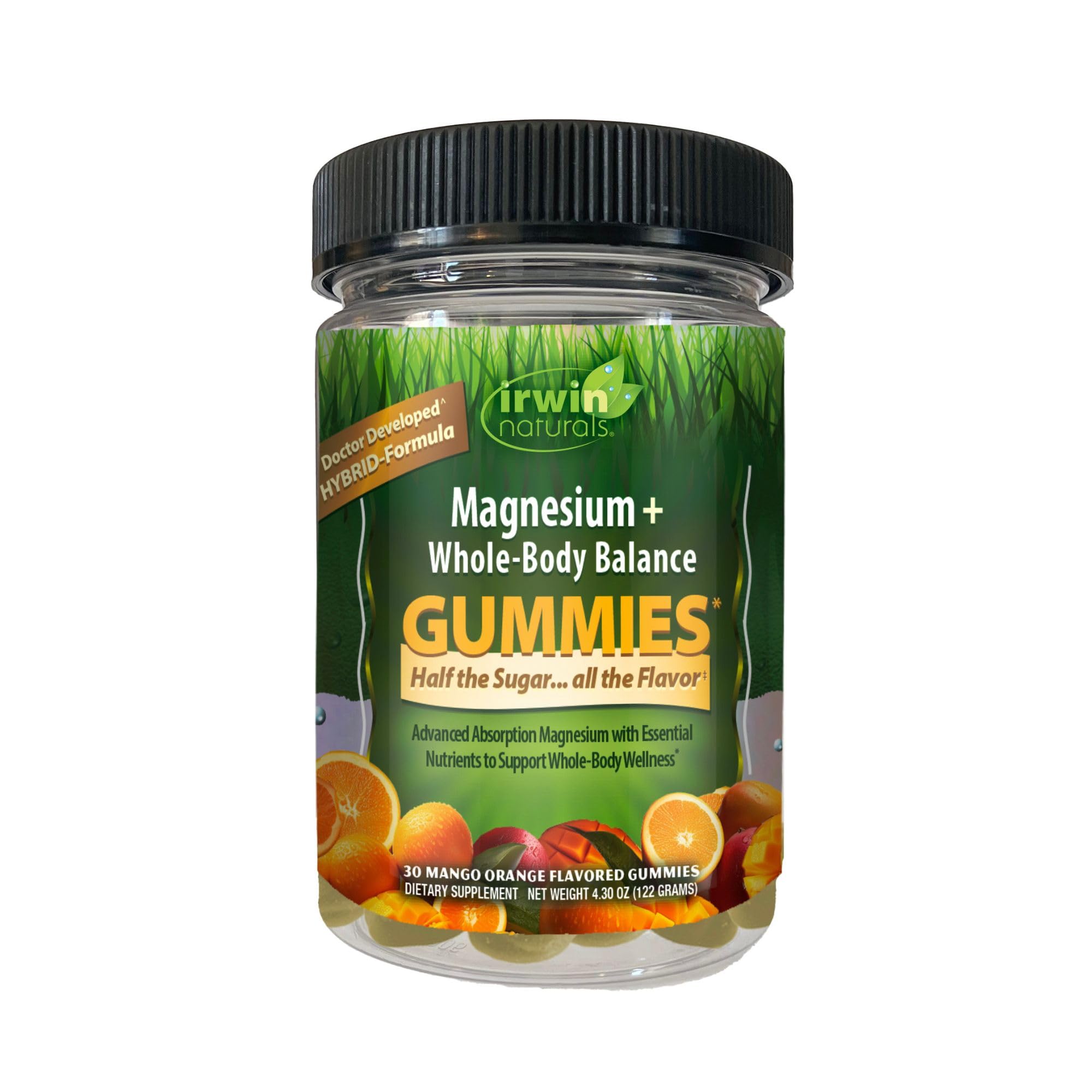 Irwin Naturals: bonbons gélifiés magnésium pour soutenir l'équilibre quotidien.