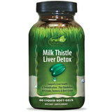 Irwin Naturals chardon-marie detox bouteille: soutien foie et énergie quotidienne.