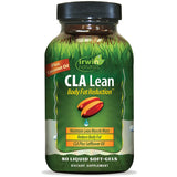 Gélules liquides CLA Irwin Naturals dans la bouteille pour une gestion saine du poids.