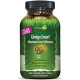 Étiquette Irwin Naturals Ginkgo Smart montrant le bénéfice concentration.