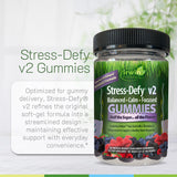Emballage compact d Irwin Naturals Stress-Defy, pratique pour se servir en déplacement.