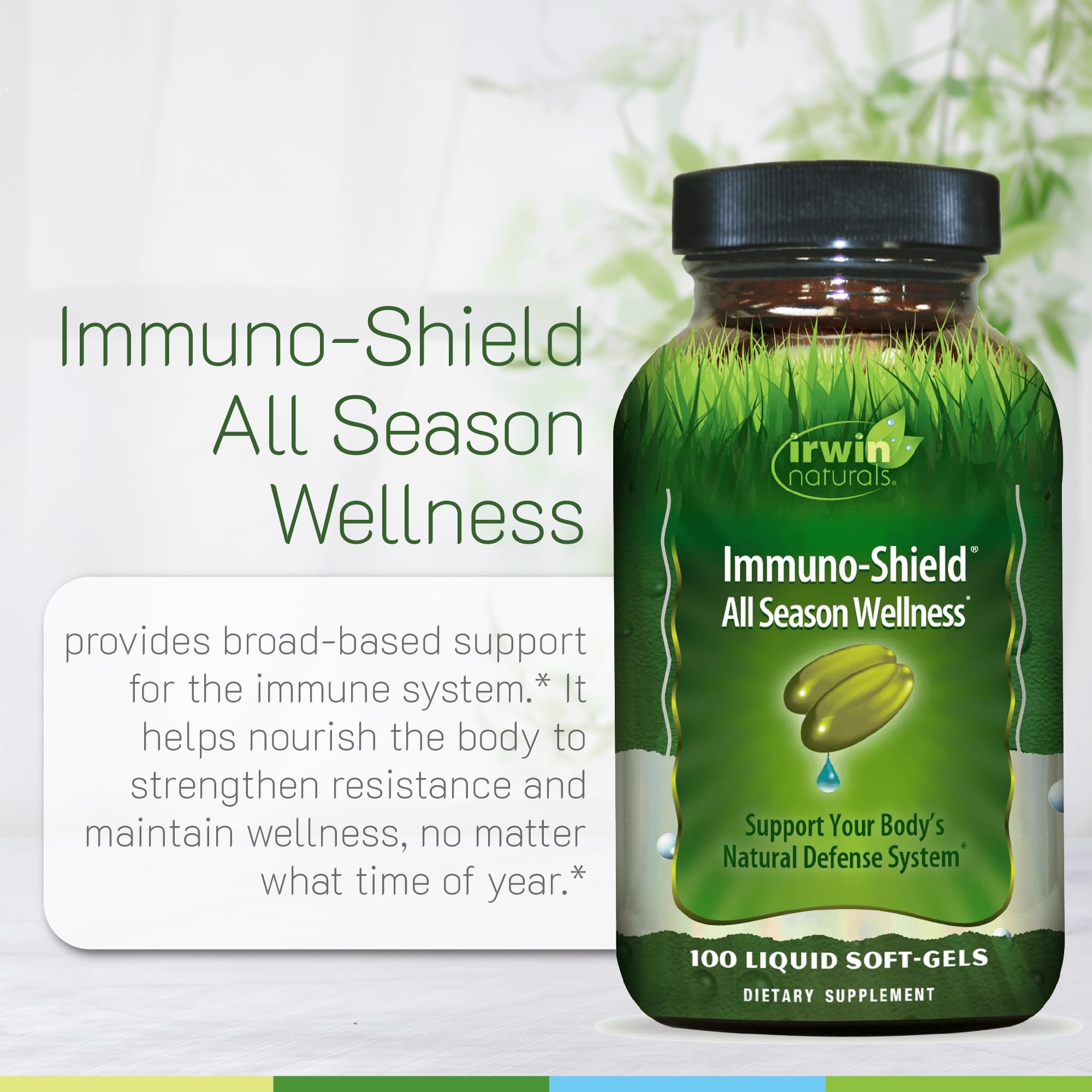 Vitamines et minéraux Immuno-Shield, vitamine C et zinc pour les défenses.