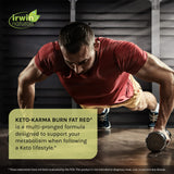 Irwin Naturals Keto-Karma étiquette ingrédients: EGCG et guarana pour énergie et soutien.