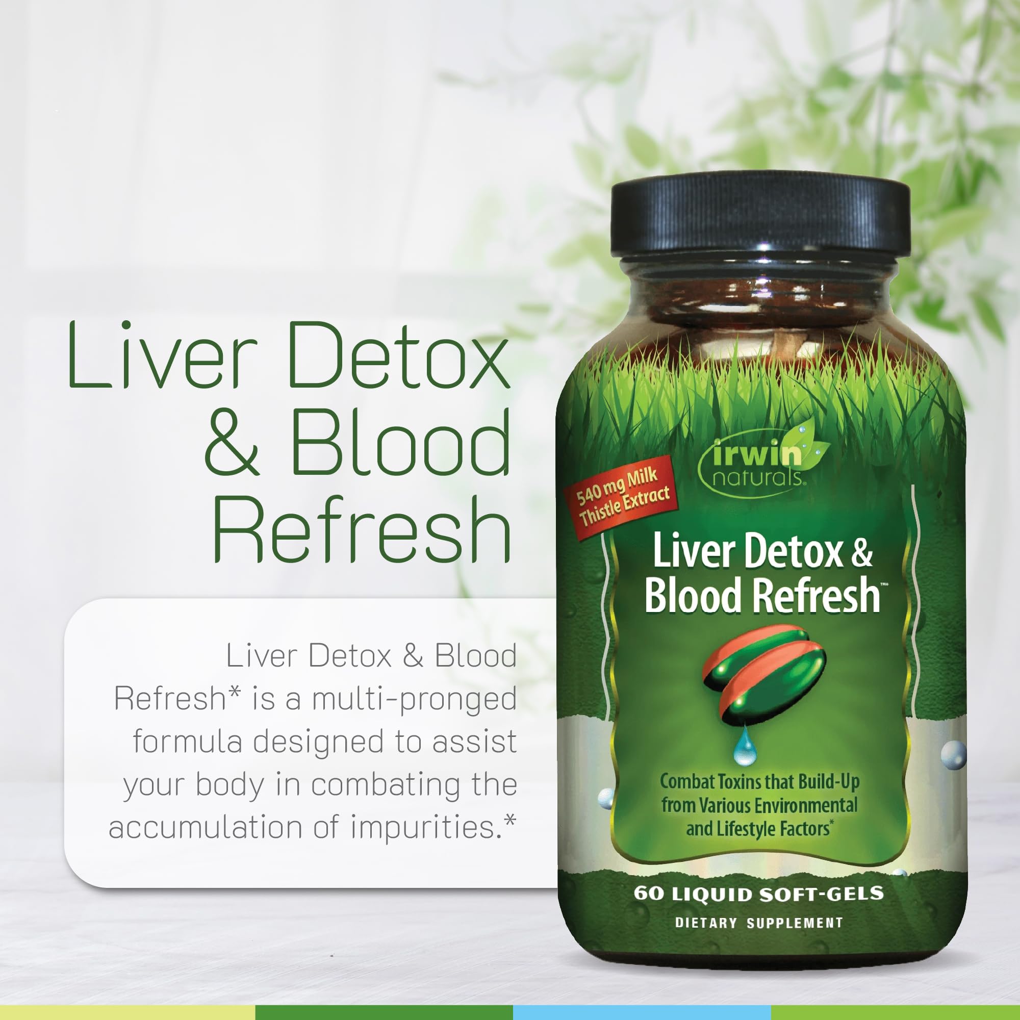 Liste d'ingrédients sur l'étiquette, Liver Detox avec nutriments clés