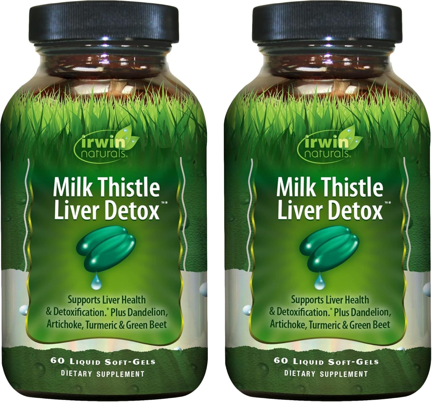 Bouteille Irwin Naturals Détox du foie au chardon-marie, soutien hépatique potentiel au quotidien