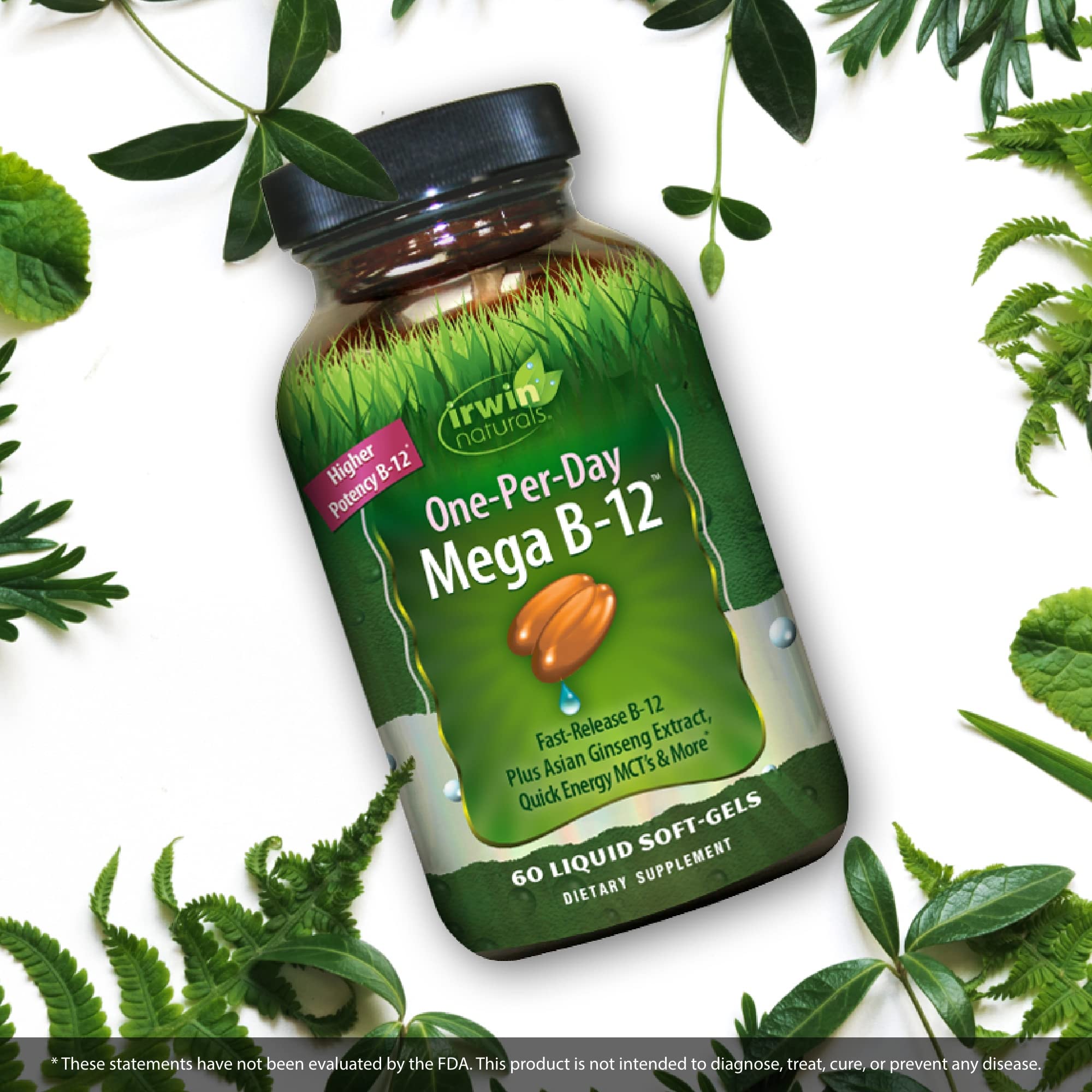Routine quotidienne avec Irwin Naturals One-Per-Day Mega B-12, énergie continue
