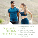 Étiquette claire d Irwin Naturals Pro-Active Nitric Oxide PWR avec ingrédients et Bioperine.