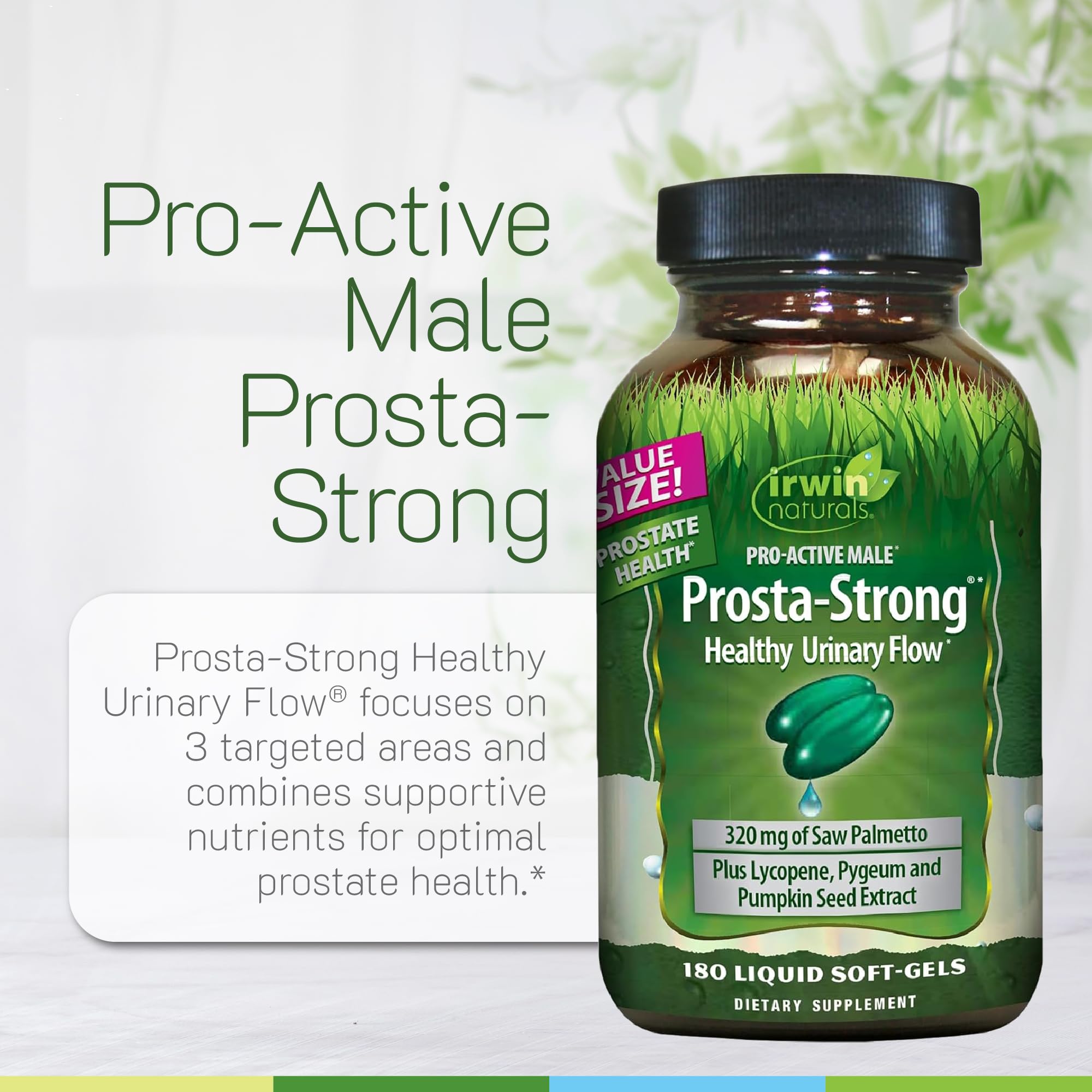 Irwin Naturals Prosta-Strong: lycopène et quercetine, antioxydants; apport éventuel.