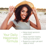 Irwin Naturals Sunny Mood – etiquette recto avec informations claires.