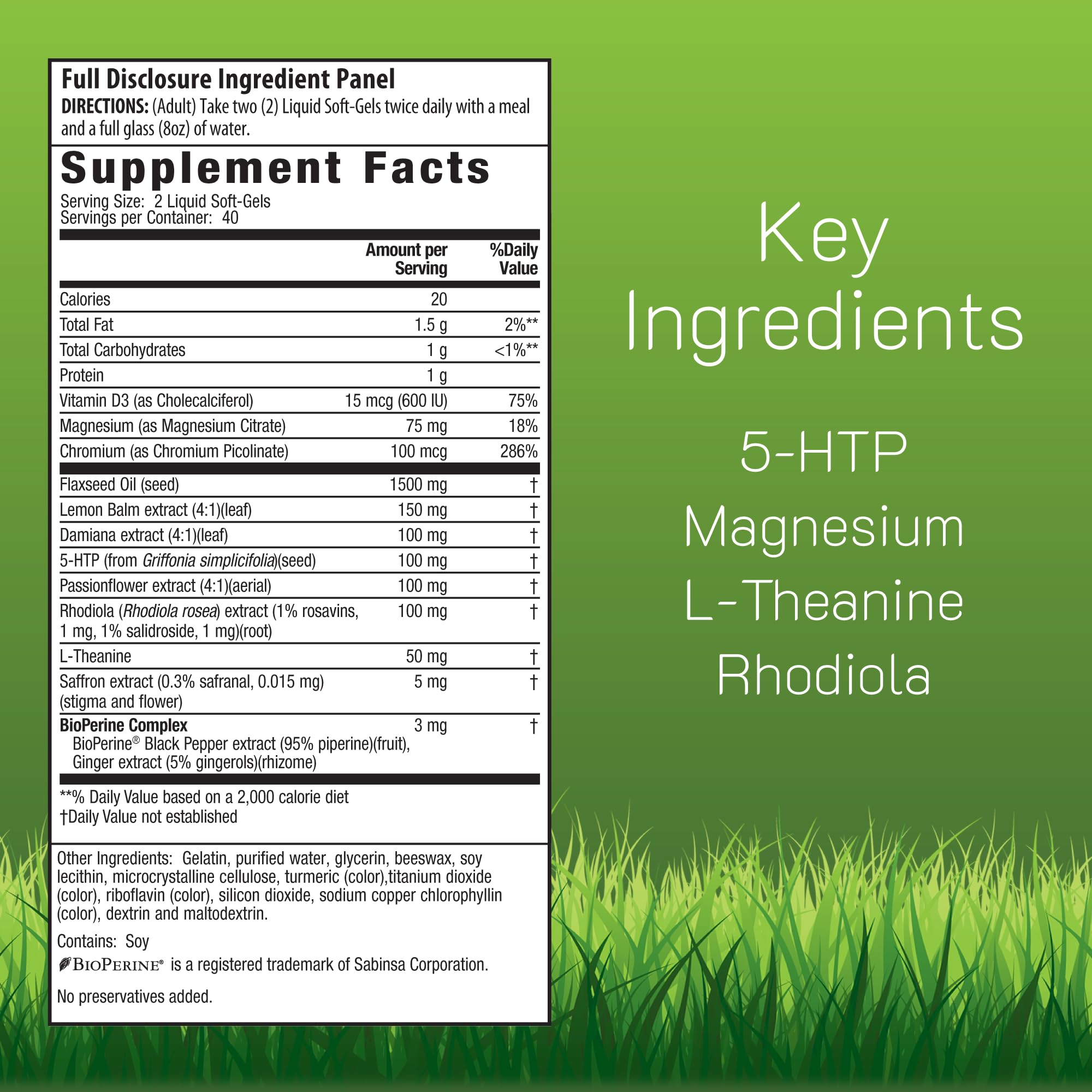 Irwin Naturals Sunny Mood – gelules liquides faciles a prendre pour une absorption potentielle.