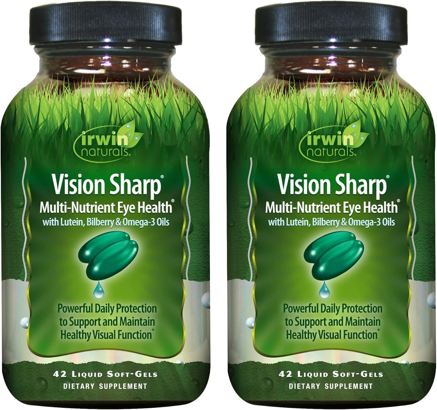 Irwin Naturals Vision Sharp — bouteille-liquide soutient le confort visuel au quotidien
