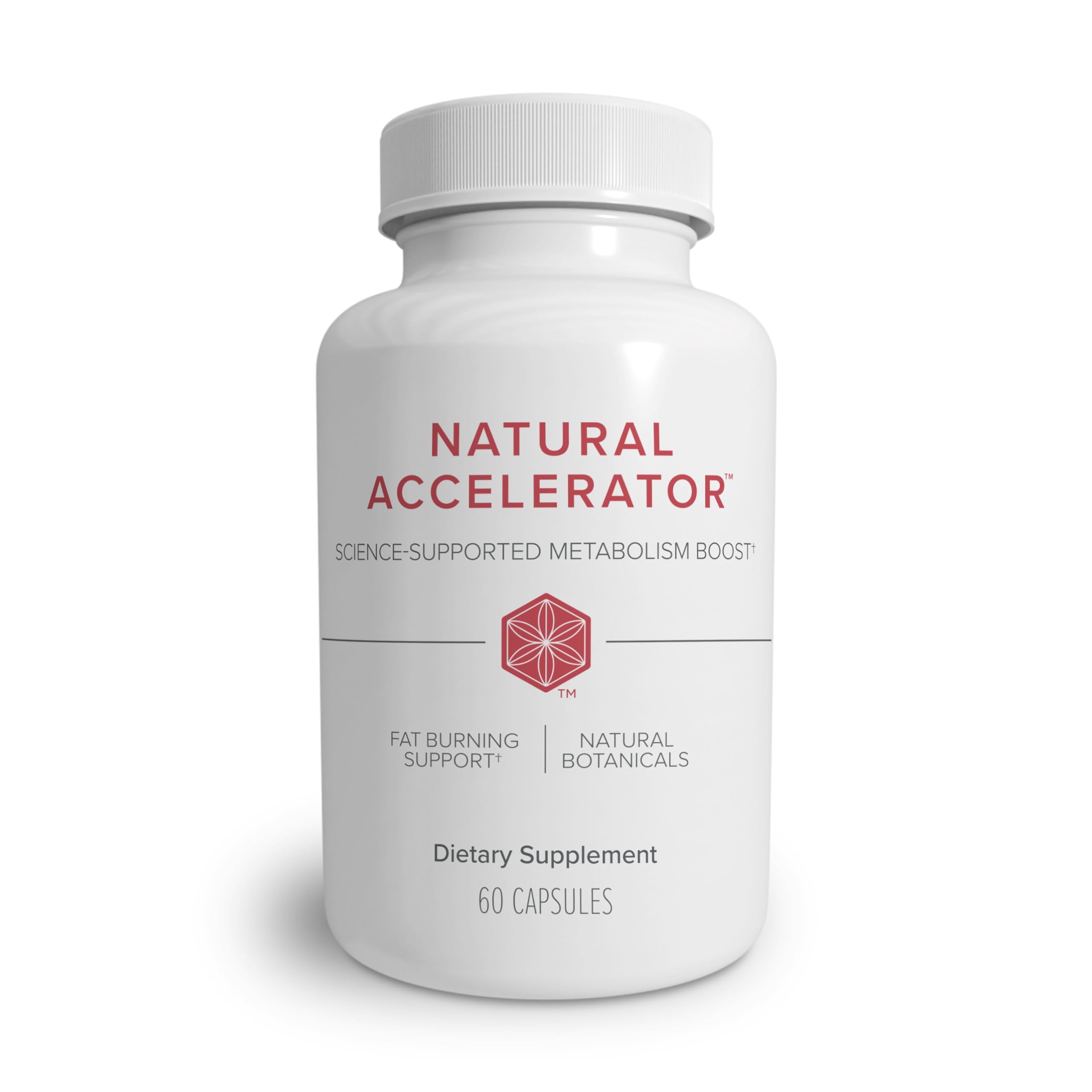 Isagenix Bouteille Accelerateur Naturel, montre le design, soutien potentiel à la thermogenèse.