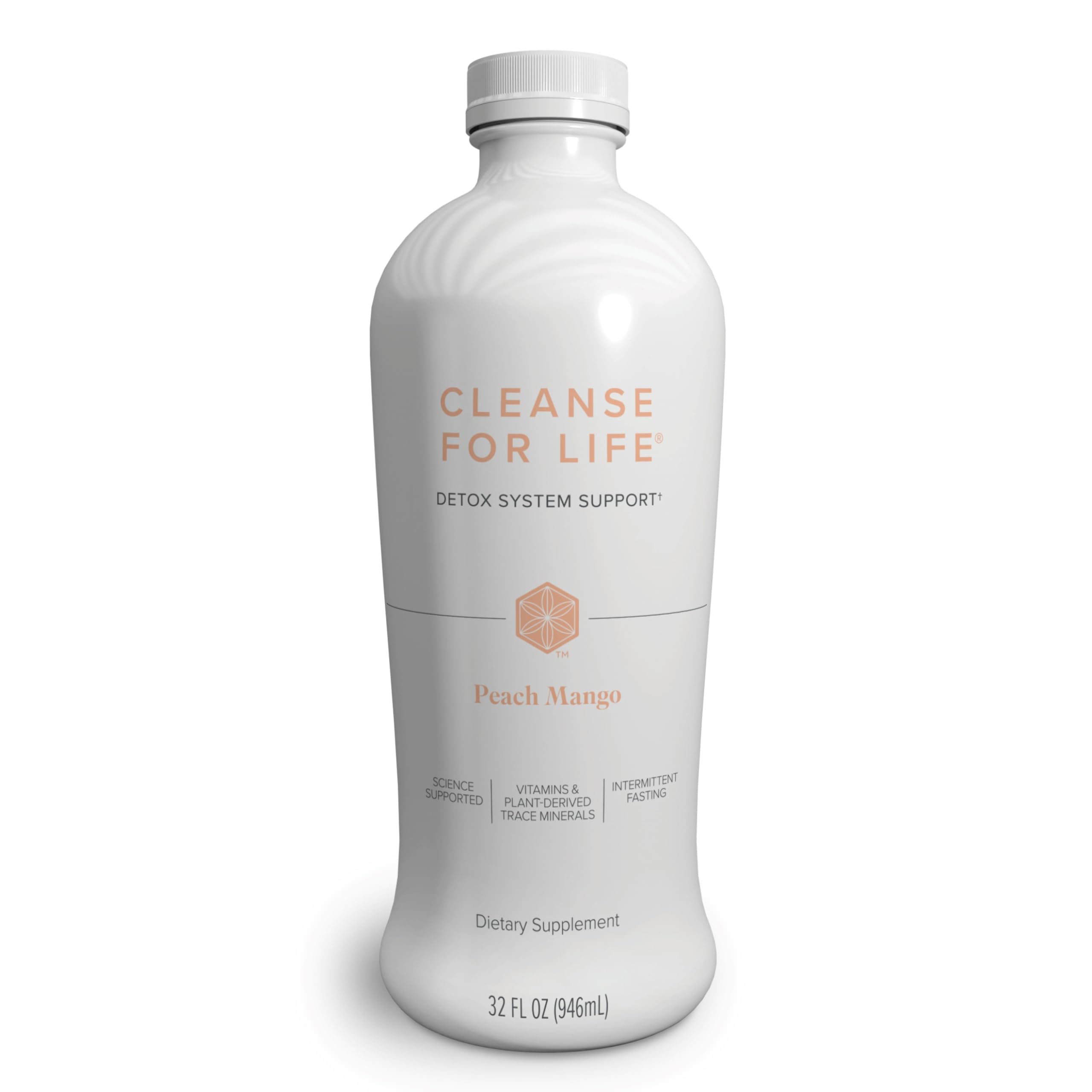 Isagenix Cleanse for Life, bouteille peche-mangue, une boisson rafraîchissante pour soutenir le métabolisme.