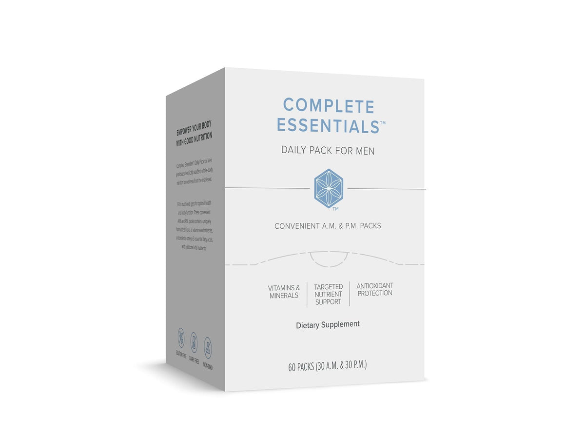 Isagenix Complete Essentials quotidien pour hommes — emballage pratique prêt à l'emploi