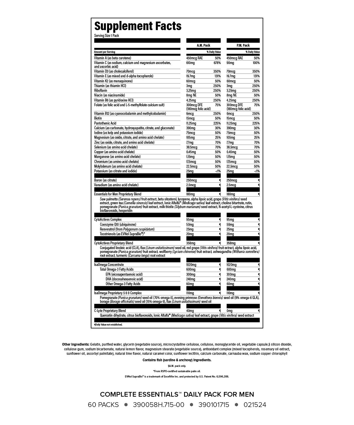 Isagenix Complete Essentials quotidien pour hommes — sachet individuel journalier