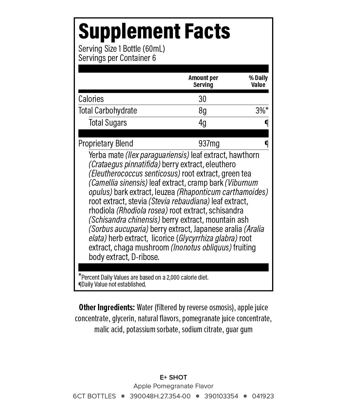 Bouteille Isagenix E+ de 2 oz, format pratique pour emporter.