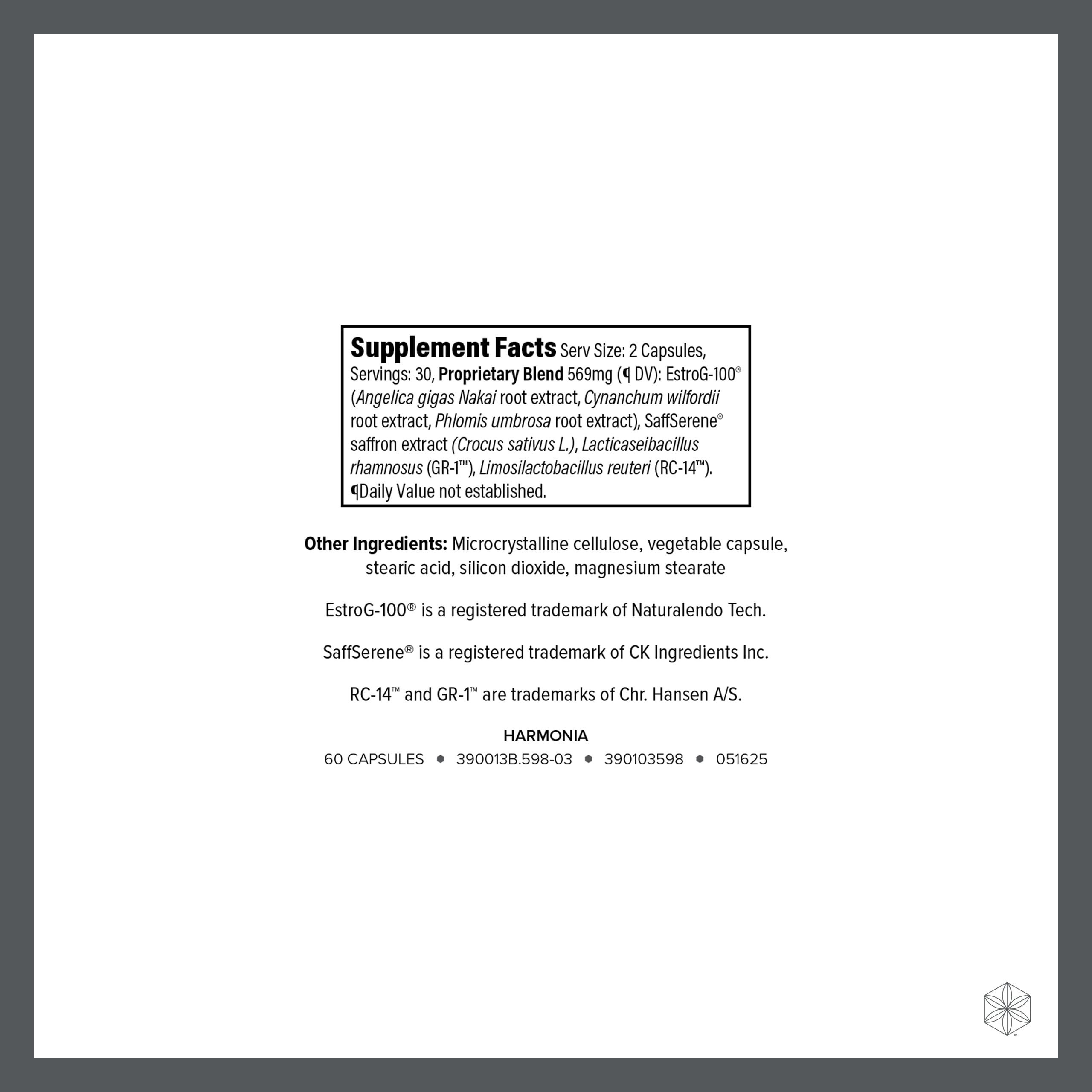 Isagenix Harmonia – boîte: emballage élégant et pratique