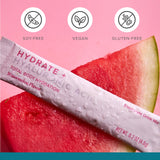 Isagenix Hydrate : goût pastèque naturel et couleur rose sans artifices.
