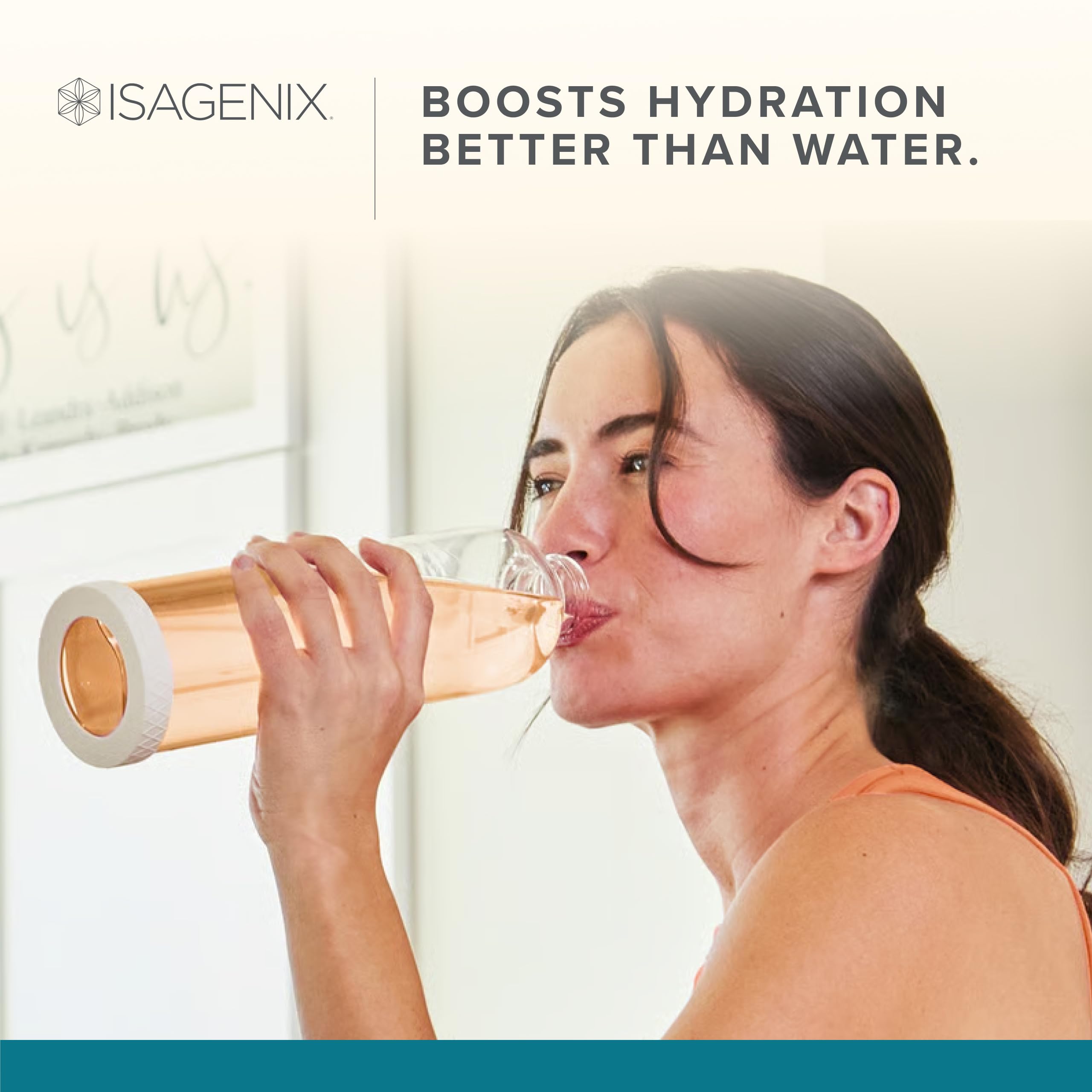 Isagenix Hydrate — goût citron-lime, alternative rafraîchissante pour l'hydratation.
