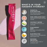 Isagenix Hydrate – préparation facile dans l'eau pour rééquilibrer les minéraux
