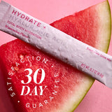 Isagenix Hydrate : format sticks portable idéal pour voyages et entraînement.