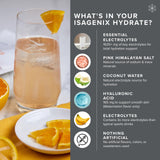 Isagenix Hydrate — zéro sucre et calories, boisson légère et adaptée au régime.