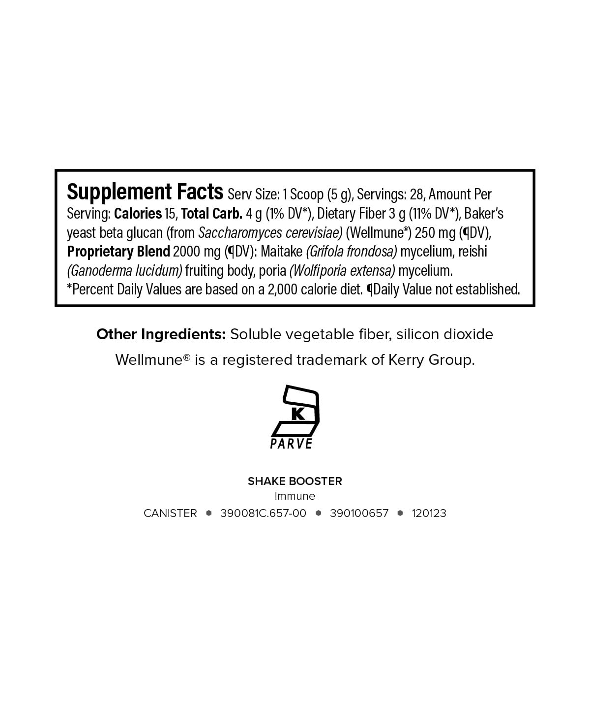Doseur pratique Isagenix Immune Shake Booster facilitant une dose quotidienne.