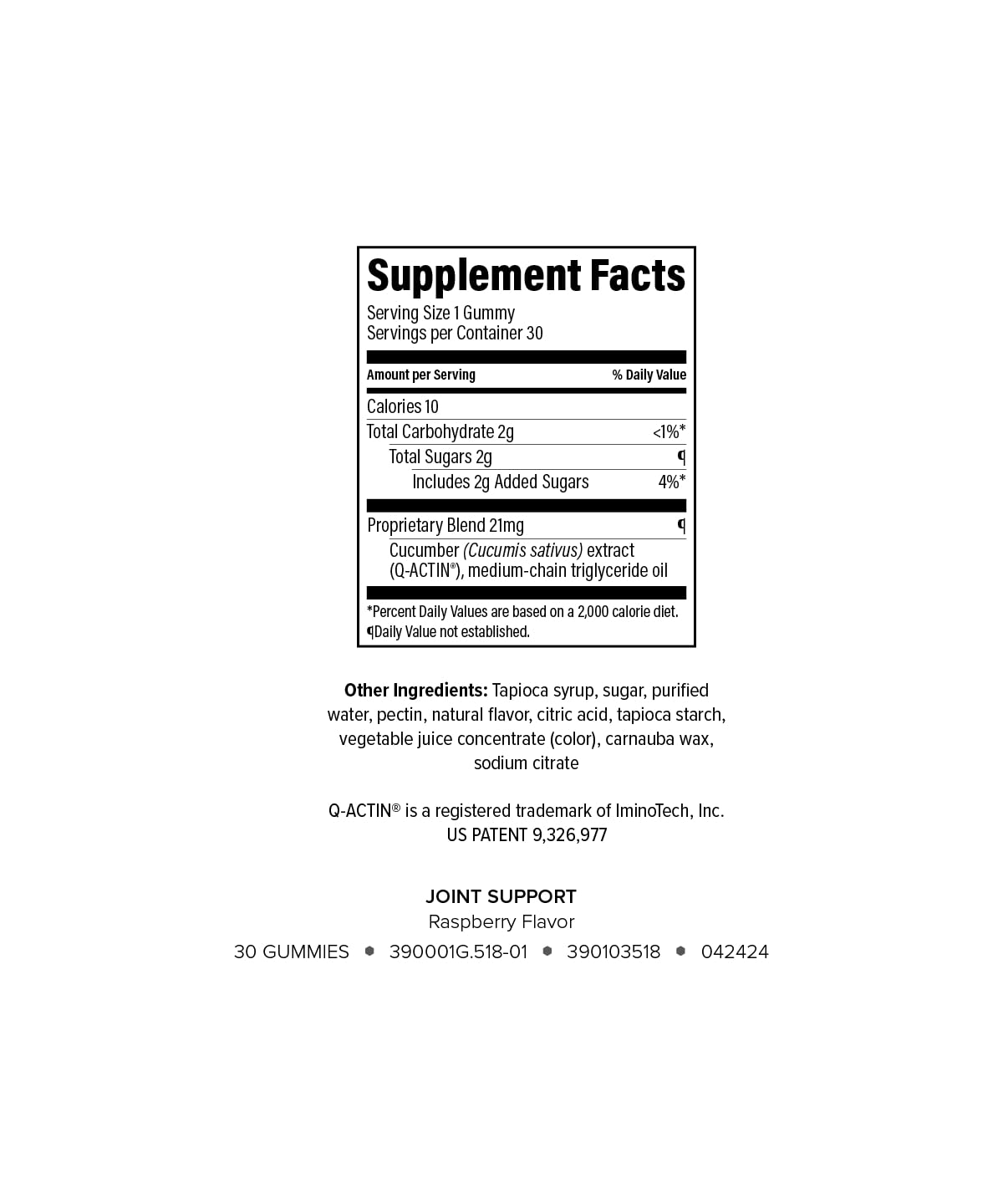 Isagenix Joint Support gummies framboise, saveur agréable pour routine quotidienne