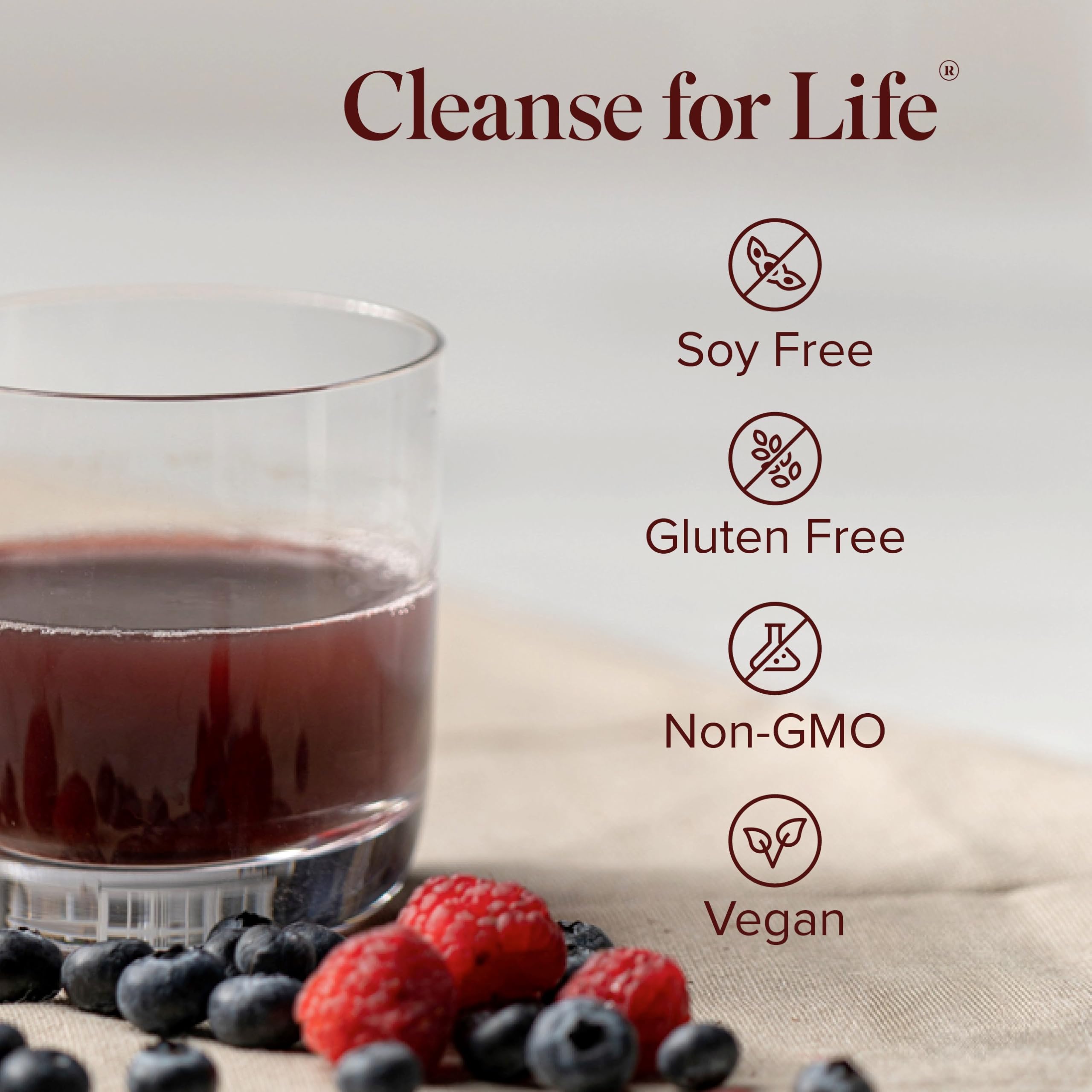 Isagenix Nettoyage pour la Vie – myrtille, parfum fruité et nutriments.