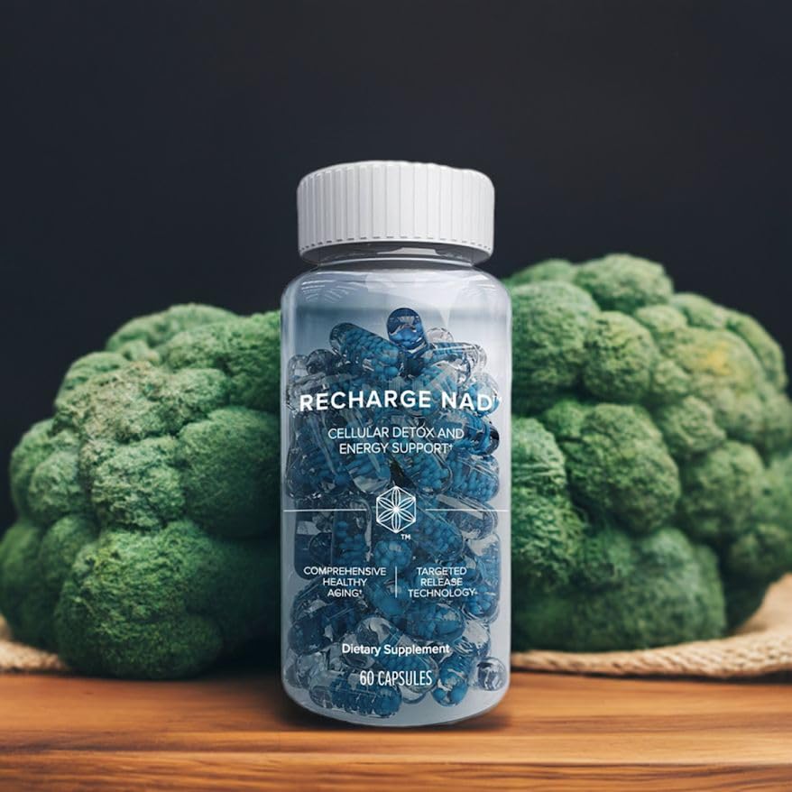 Isagenix Recharge NAD, image affichant la technologie des perles à libération retardée.
